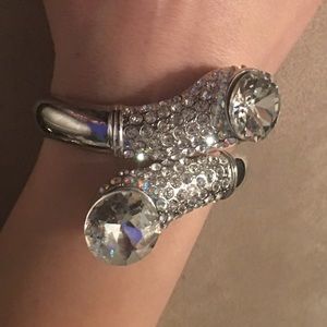2/$30- ✨Rhinestone Bracelet Silver-Tone✨ADD-ON ITEM $60➕✨